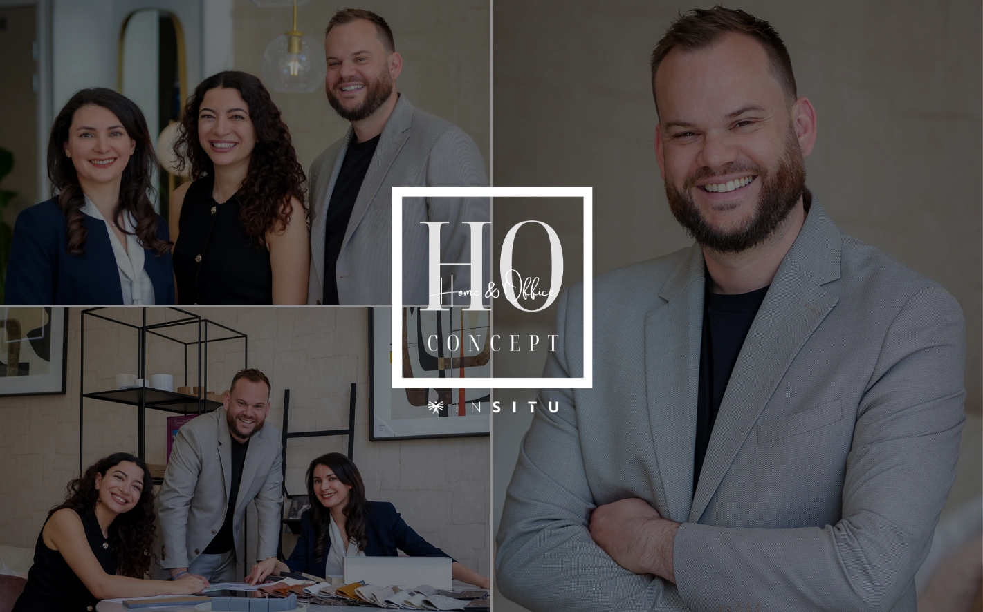 Portrait Rémy Payeur Home&Office et photo de l'équipe Home&Office concept by INSITU